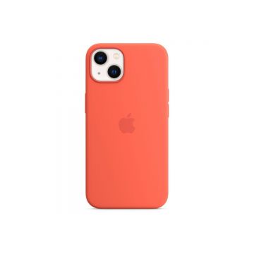 Husa de protectie Apple cu MagSafe pentru iPhone 13 Silicon Nectarine
