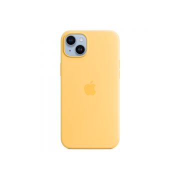 Husa de protectie Apple cu MagSafe pentru iPhone 14 Plus Silicon Sunglow