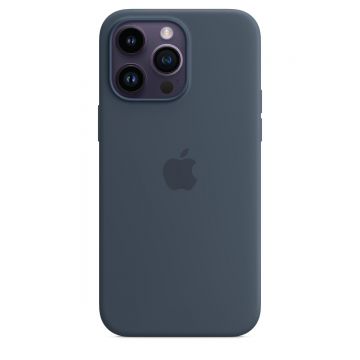 Husa de protectie Apple cu MagSafe pentru iPhone 14 Pro Max Silicon Storm Blue