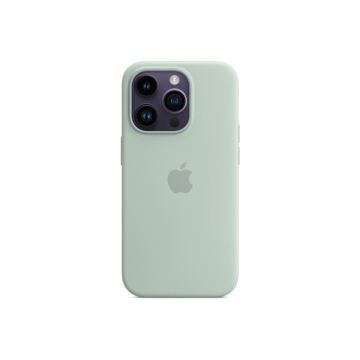 Husa de protectie Apple cu MagSafe pentru iPhone 14 Pro Silicon Succulent