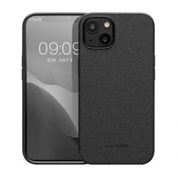 Husa Kwmobile pentru Apple iPhone 13, Piele ecologica, Negru, 59025.01