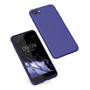 Husa Kwmobile pentru Apple iPhone 8/iPhone 7/iPhone SE 2, Silicon, Albastru, 49979.234