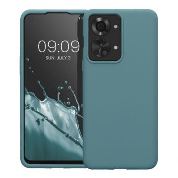 Husa Kwmobile pentru OnePlus Nord 2T, Silicon, Verde, 58764.206