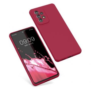 Husa Kwmobile pentru Samsung Galaxy A53 5G, Silicon, Rosu, 57835.229