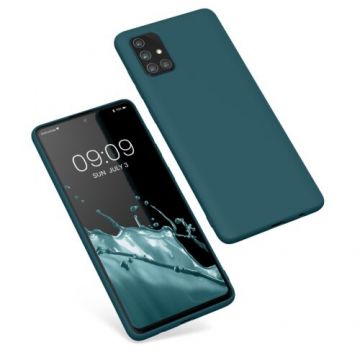 Husa Kwmobile pentru Samsung Galaxy A71, Silicon, Verde, 57562.57