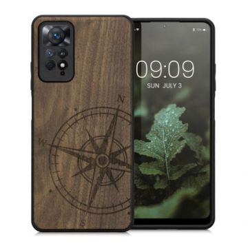 Husa Kwmobile pentru Xiaomi Redmi Note 11 Pro/Redmi Note 11 Pro 5G, Lemn, Maro, 57381.01