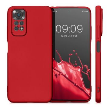 Husa Kwmobile pentru Xiaomi Redmi Note 11/Redmi Note 11s, Silicon, Rosu, 58651.36