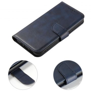 Husa Magnet Wallet Stand compatibila cu iPhone 14 Blue