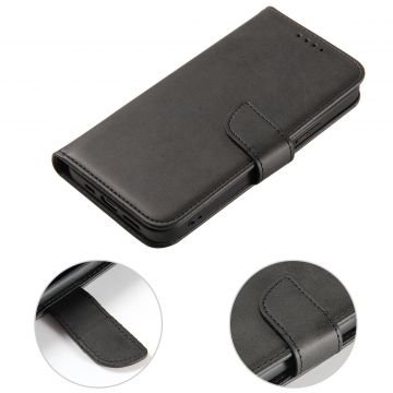 Husa Magnet Wallet Stand compatibila cu iPhone 14 Pro Black