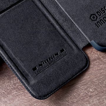 Husa Nillkin Qin Pro Leather compatibila cu iPhone 14 Pro Black
