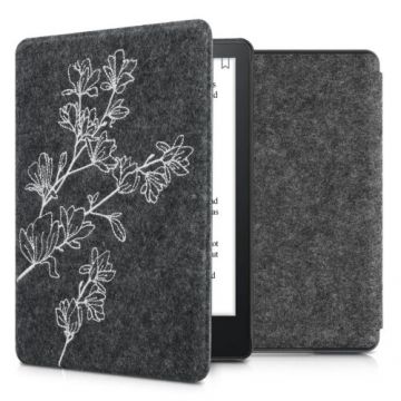 Husa pentru Amazon Kindle Paperwhite 11, Kwmobile, Gri, Textil, 56260.06