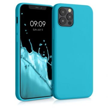 Husa pentru Apple iPhone 12/iPhone 12 Pro, Silicon, Albastru, 53844.205, Kwmobile