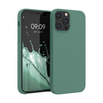 Husa pentru Apple iPhone 12 Pro Max, Silicon, Verde, 52644.166