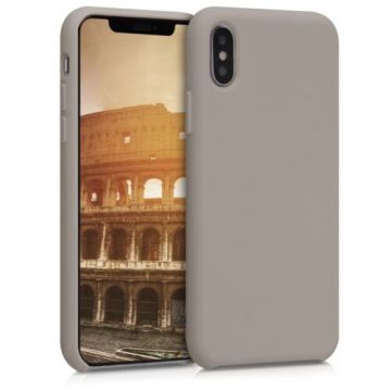 Husa pentru Apple iPhone X/iPhone XS, Silicon, Gri, 46313.43