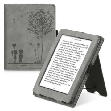 Husa pentru Kobo Aura Edition 1, Piele ecologica, Gri, Kwmobile, 56877.01