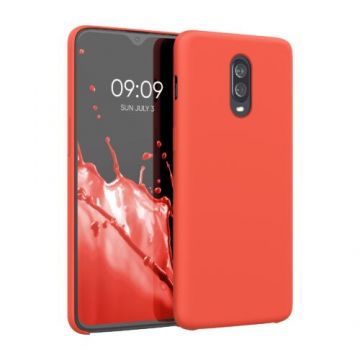 Husa pentru OnePlus 6T, Silicon, Rosu, 46316.218