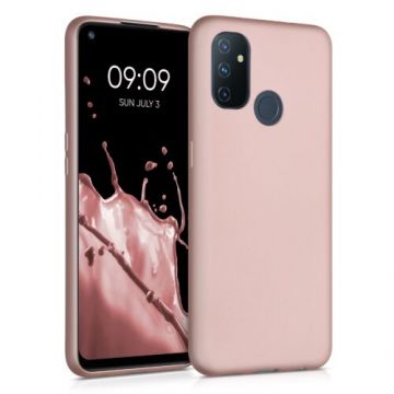 Husa pentru OnePlus Nord N100, Silicon, Rose Gold, 56076.31