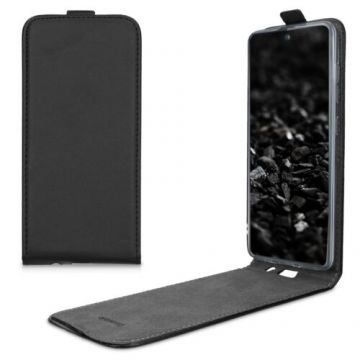 Husa pentru Samsung Galaxy A51, Piele ecologica, Negru, 51202.01