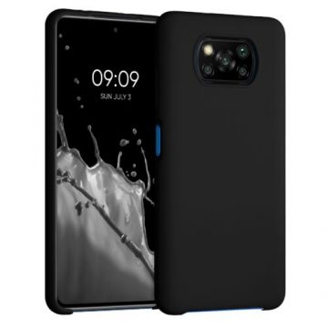 Husa pentru Xiaomi Poco X3 NFC/Poco X3 Pro, Silicon, Negru, 54345.01, Kwmobile