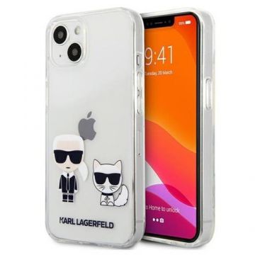 Husa Protectie Spate Karl Lagerfeld KLHCP13MCKTR pentru iPhone 13 (Transparent)