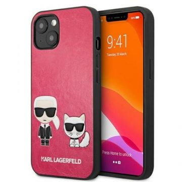 Husa Protectie Spate Karl Lagerfeld KLHCP13MPCUSKCP pentru iPhone 13 (Fucsia)