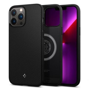 Husa Protectie Spate Spigen Mag Armor pentru iPhone 13 Pro Max (Negru) Husa Protectie Spate Spigen Mag Armor pentru iPhone 13 Pro Max (Negru)