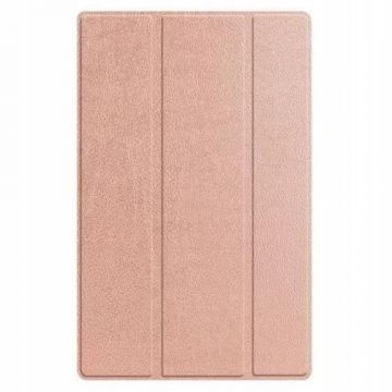 Husa Tech-Protect Smartcase compatibila cu Samsung Galaxy Tab A8 10.5 inch Rose Gold