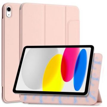 Husa Tech-Protect Smartcase Magnetic compatibila cu iPad 10.9 inch 2022 Pink