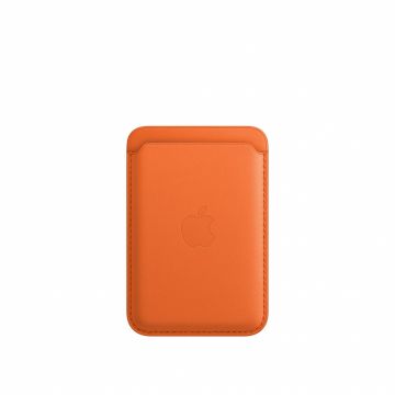 Portofel Apple din piele cu MagSafe pentru iPhone Orange
