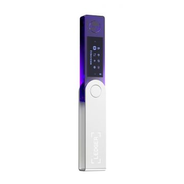 Portofel electronic Ledger Nano X Crypto, pentru monede virtuale Bitcoin, Ethereum, Dash, ZCash si altele, Cosmic Purple