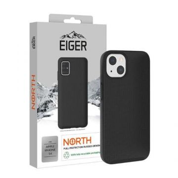 Protectie Spate Eiger North Case compatibila cu iPhone 14 (Negru)