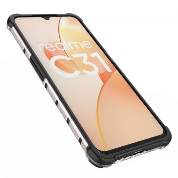 Carcasa Honeycomb compatibila cu Realme C31 Clear