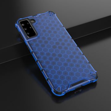 Carcasa Honeycomb compatibila cu Samsung Galaxy S22 Blue