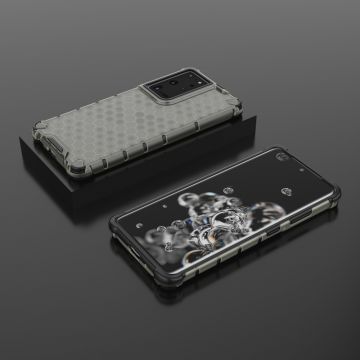 Carcasa Honeycomb compatibila cu Samsung Galaxy S22 Ultra Black