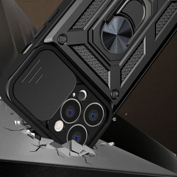 Carcasa Hybrid Armor CamShield compatibila cu iPhone 13 Black