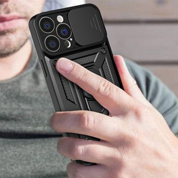 Carcasa Hybrid Armor CamShield compatibila cu iPhone 14 Plus Black