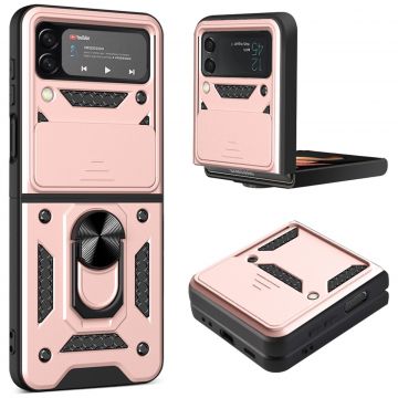 Carcasa Hybrid Armor CamShield compatibila cu Samsung Galaxy Z Flip 3 5G Pink