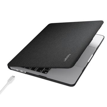 Carcasa laptop Spigen Urban Fit compatibila cu Macbook Air 13 inch 2022 Black