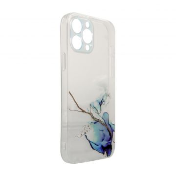 Carcasa Marble Case compatibila cu iPhone 13 Pro Blue