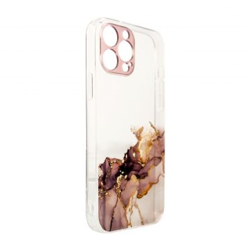 Carcasa Marble Case compatibila cu iPhone 13 Pro Max Brown