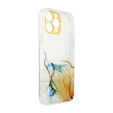 Carcasa Marble Case compatibila cu iPhone 13 Pro Max Orange