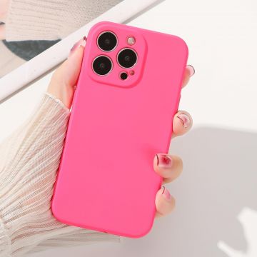 Carcasa Silicone Case compatibila cu iPhone 14 Fuchsia