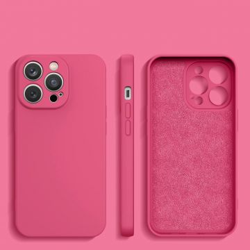 Carcasa Silicone Case compatibila cu iPhone 14 Plus Fuchsia