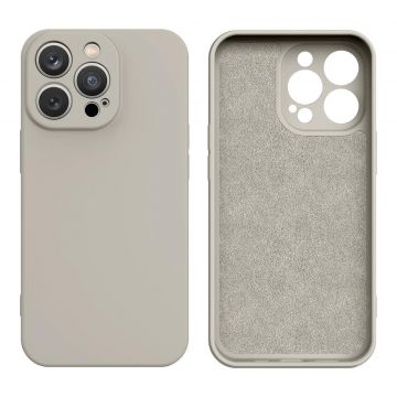 Carcasa Silicone Case compatibila cu iPhone 14 Pro Max Beige