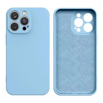 Carcasa Silicone Case compatibila cu iPhone 14 Pro Max Blue