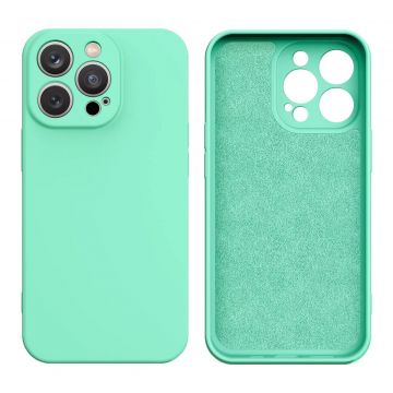 Carcasa Silicone Case compatibila cu iPhone 14 Pro Mint