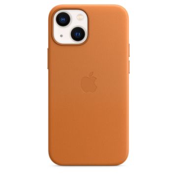 Husa de protectie Apple cu MagSafe pentru iPhone 13 Mini Piele Golden Brown