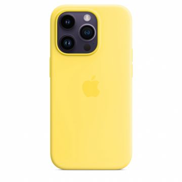 Husa de protectie Apple cu MagSafe pentru iPhone 14 Pro Silicon Canary Yellow