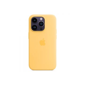 Husa de protectie Apple cu MagSafe pentru iPhone 14 Pro Silicon Sunglow