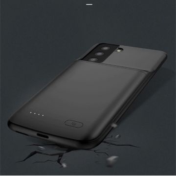 Husa de protectie cu baterie TECH-PROTECT Power Case 4800 mAh compatibila cu Samsung Galaxy S21 Black